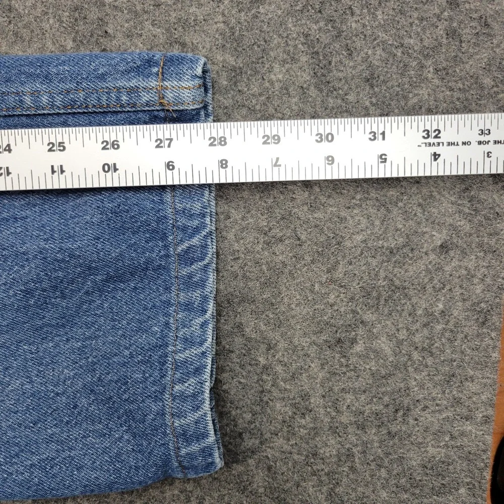 Levis 505 Jeans‎ Mens 36x30 Blue Denim Regular Fit Red Tab Straight Leg Casual